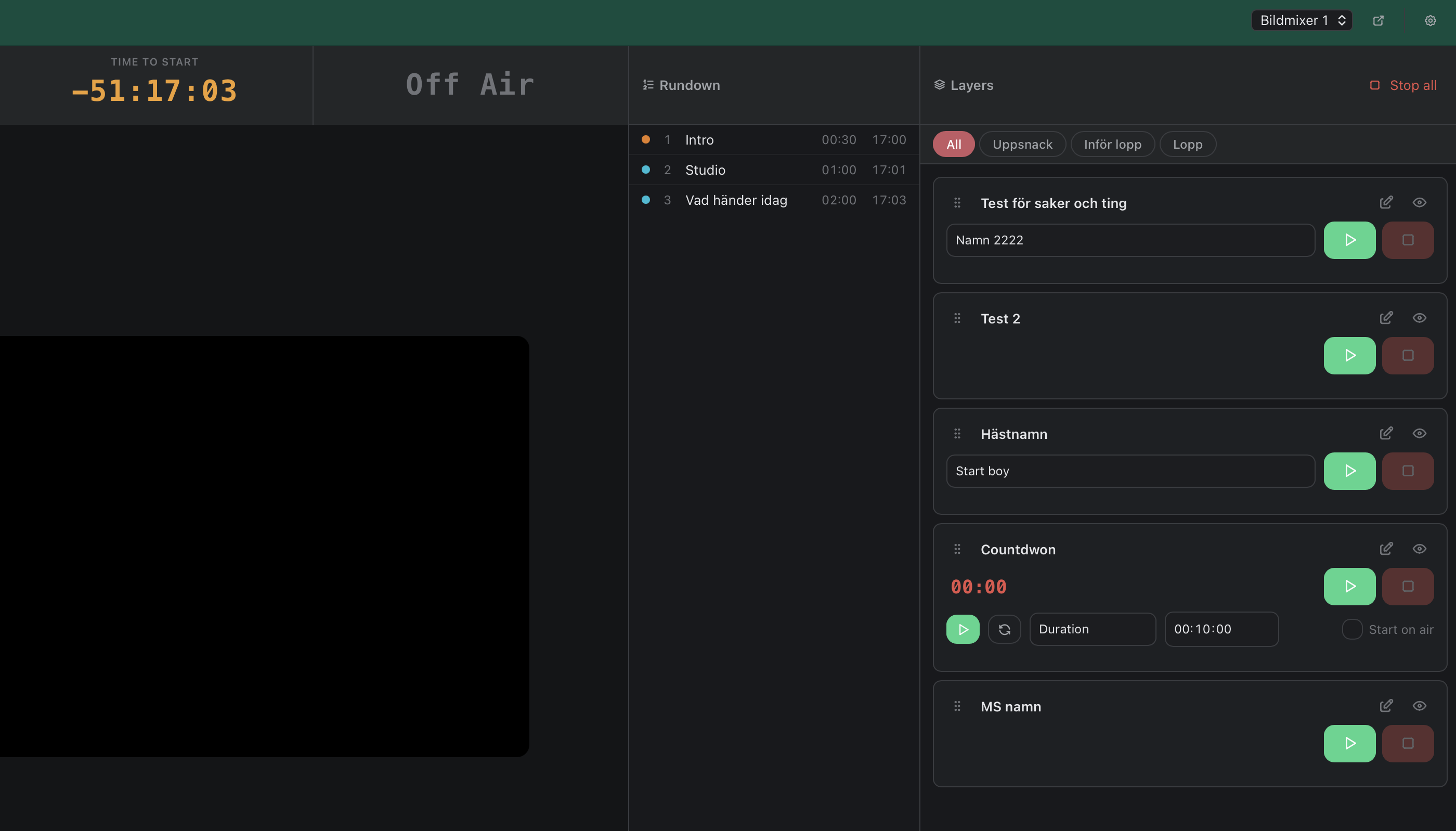 BroadcastGraphics Control Panel
